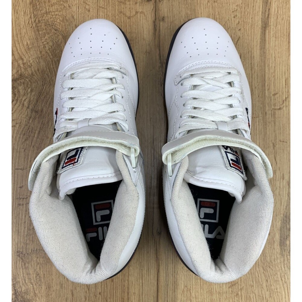 FILA F-13 White High Top  1VF059LX-150 Classic Basketball/Lifestyle Mens SIze 10 - Picture 11 of 13